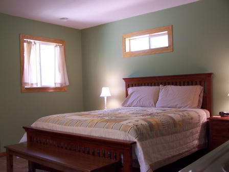 Both guest rooms have a queen size bed!